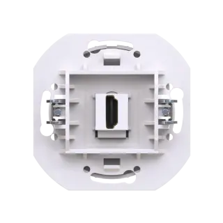Розетка скрытой установки CADUCEUS ALING EON с модулем Keystone HDMI тип A-A, механизм