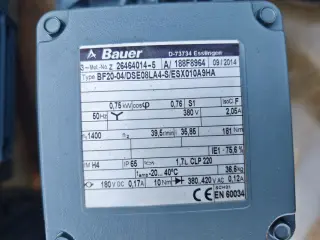 Мотор-редуктор DF20-04/DSE08LA4-S/ESX010A9HA 0.75 кВт 39.5 об/мин 181 Нм