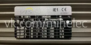 Электродвигатель VTS 7.5 квт, 1440 об/мин. 380V (400V) лапы