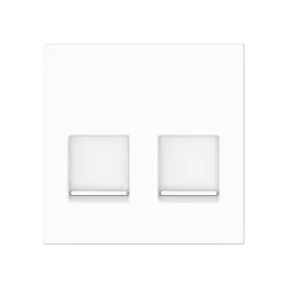 Адаптер CADUCEUS ALING HIDE, двойной для Keystone RJ12/RJ45/USB A-A/HDMI A-A, со шторками
