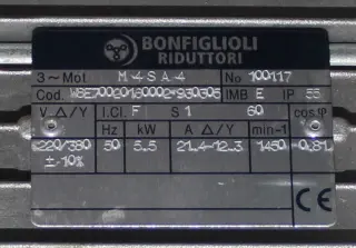 Мотор-редуктор bonfiglioli Италия F603 H60 5.5кВт