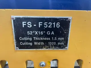 Ножницы гильотинные ножные ACRA FS-F5216