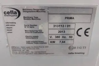 Автоматический окрасочный станок CEFLA Prima + опции