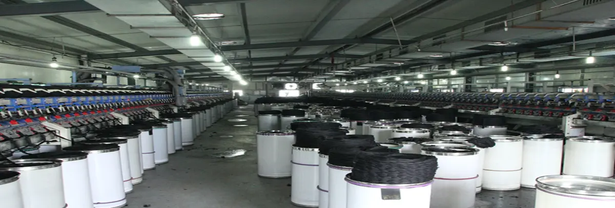 Keshu Gloves Yarn Open End Recycled Cotton Polyester Blended Yarn For Gloves Ne6s/1 Black Producing