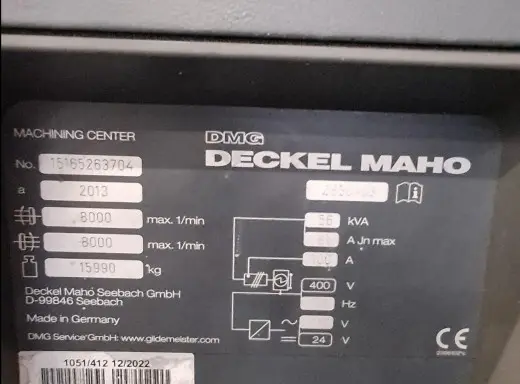 5-ти осевой обрабатывающий центр DMG MORI - DMF 260-7 MACH-ID 9283
