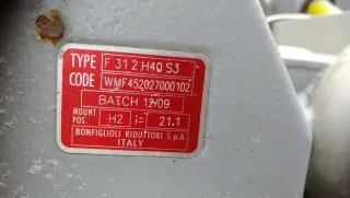 Мотор редуктор BONFIGLIOLI F-31 2 i-21.1, двиг 1,5 квт