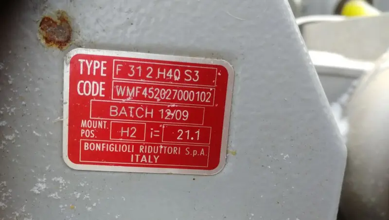 Мотор редуктор BONFIGLIOLI F-31 2 i-21.1, двиг 1,5 квт