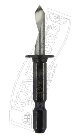 179955. Сверло для волнистого пластика 5,5мм, 1/4 HEX, Япония
