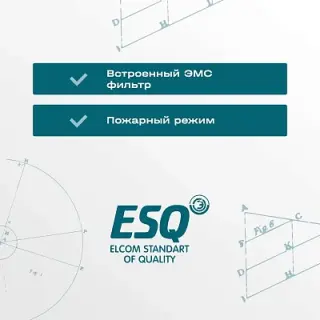 Частотный преобразователь ESQ-760-2S-0040 4/5.5 кВт, 220В