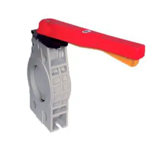 Кран-бабочка Praher S4 PVC DN125 d140 PN10 122001