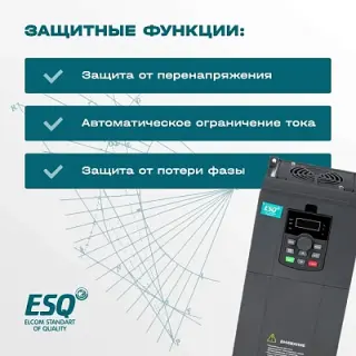 Частотный преобразователь ESQ-230-4T-22K 22кВт, 380В