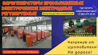 Парогенератор промышленный электрический электродный регулируемый