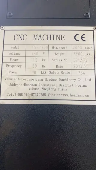 Токарный станок с ЧПУ T55/300 Headman