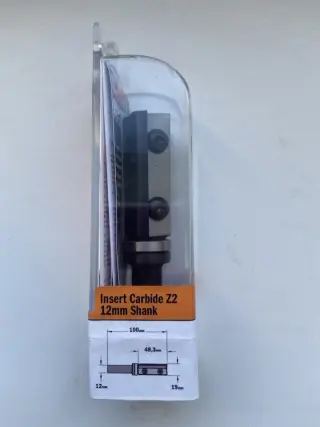 Фреза обгонная с подшипником [в] со сменными ножами Z2 S=12 D=19x48,3x100 RH