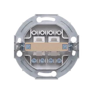 Розетка скрытой установки CADUCEUS ALING PRESTIGE 2хRJ12 6P2C двойная, телефонная, механизм