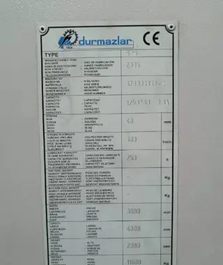 Координатно-пробивной пресс DURMA (Турция)