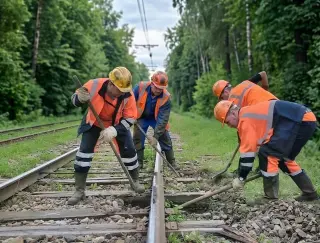 Замена шпалы на железнодорожных подъездных путях