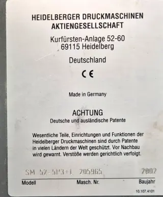 Heidelberg SM 52-5P3+L