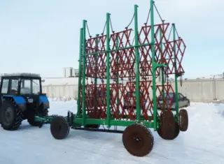 Борона зубовая двухрядная с боронами УПА-БЗ-9-2
