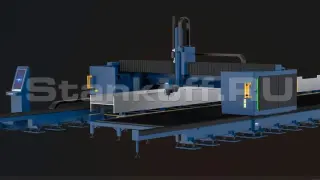 Оптоволоконный лазерный станок для резки листов металла и двутавра LDH30250-12/12000 Raycus