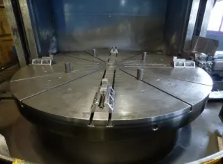 BOST вертикальный токарно карусельный двухстоячный VTL Ø 3500 x 2000 x 10 T table load = 5352 Mach4metal