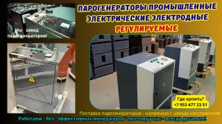 Парогенераторы промышленные электрические электродные