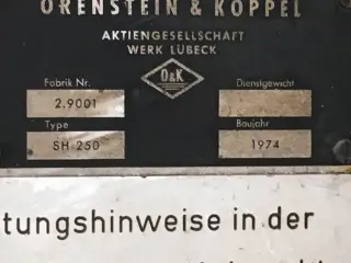 Самоходный карьерный перегружатель Orenstein &amp; Koppel SH 250