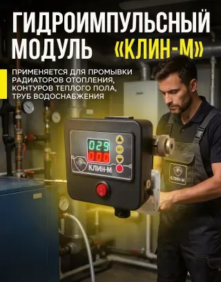 Клин-М - модуль гидроимпульсной промывки систем отопления