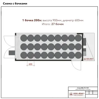 Склад ЛВЖ и ГЖ 6000х2450х2900