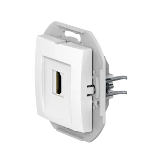 Розетка скрытой установки CADUCEUS ALING PRESTIGE с модулем Keystone HDMI тип A-A, механизм