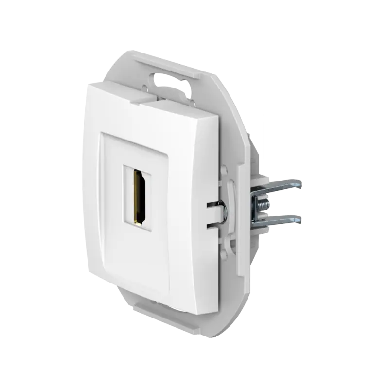Розетка скрытой установки CADUCEUS ALING PRESTIGE с модулем Keystone HDMI тип A-A, механизм
