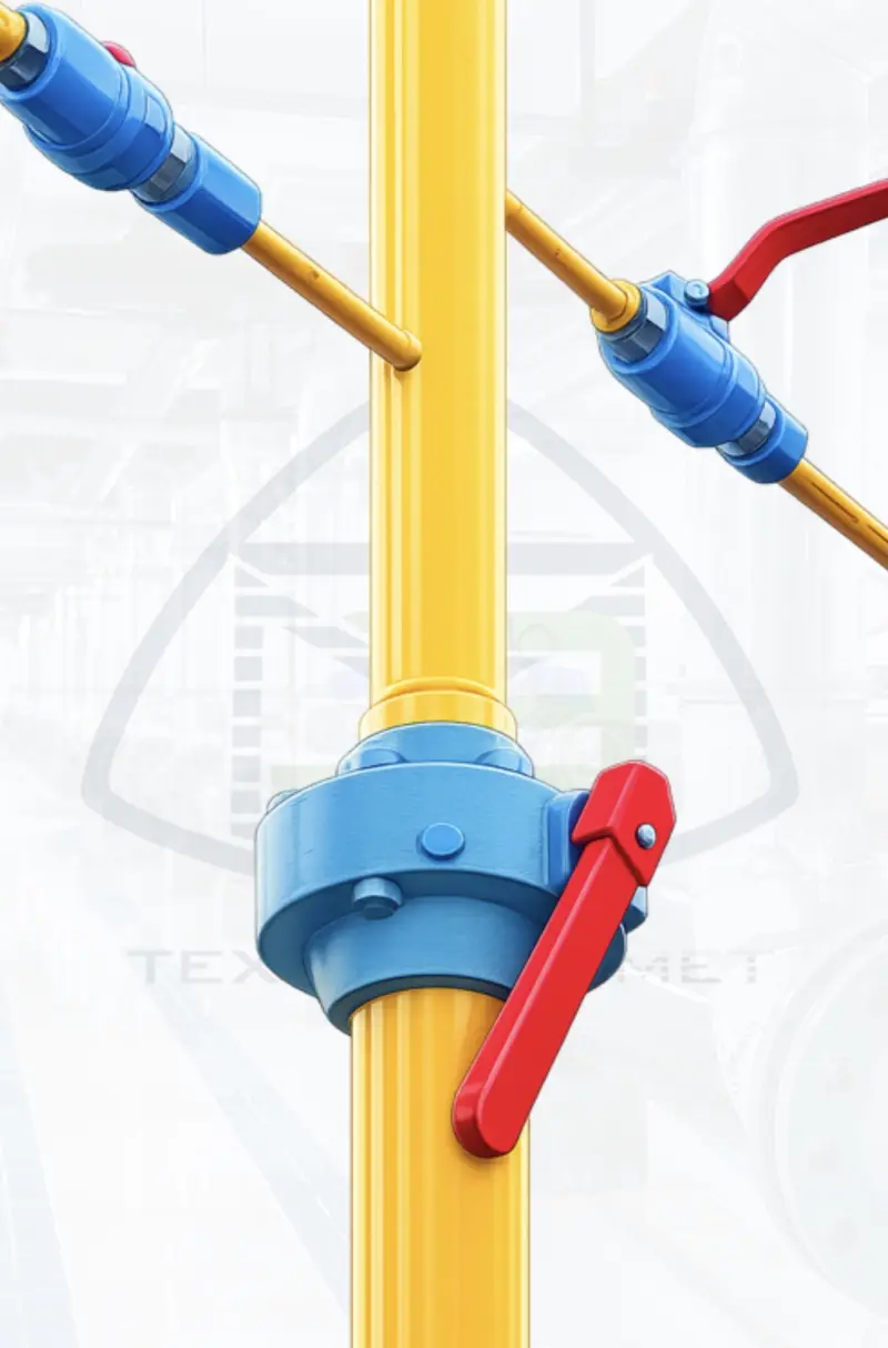 Стояк отбора газа DN50-6,3-(3DN15)-1500-ХЛ1