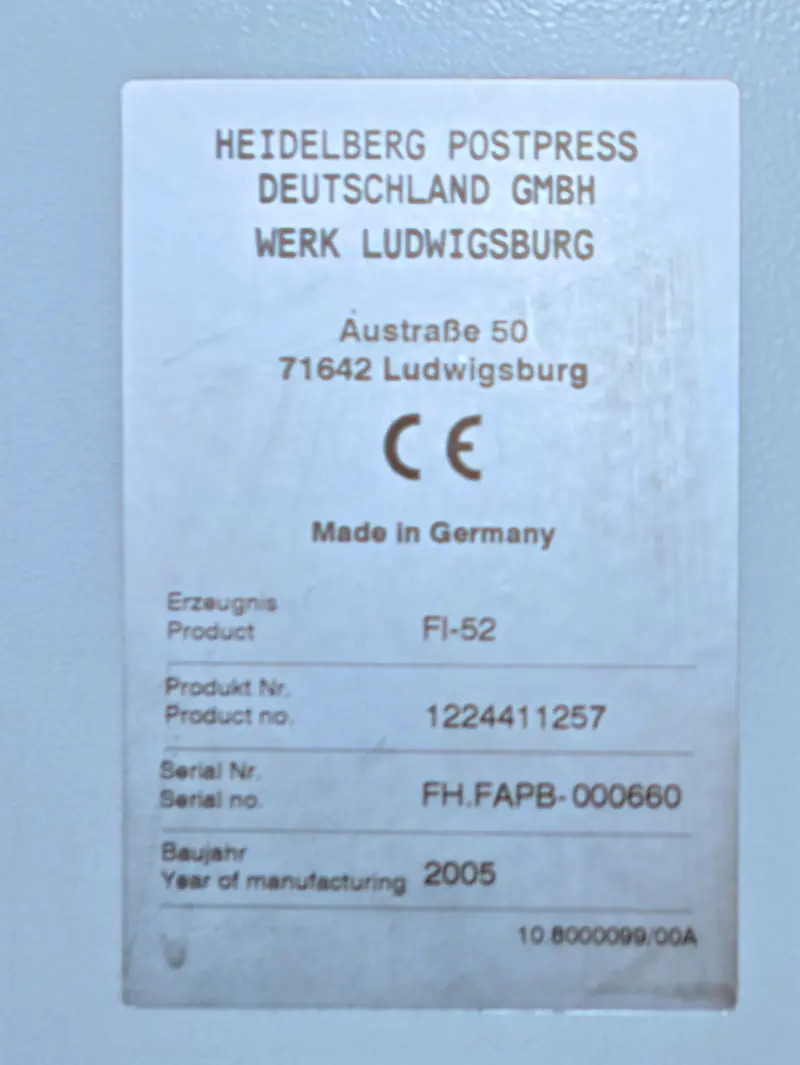 ФАЛЬЦМАШИНА HEIDELBERG
