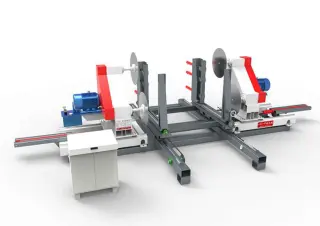 Пакетная торцовка пиломатериала (дисковая) SAWLINE P-CUT 6000