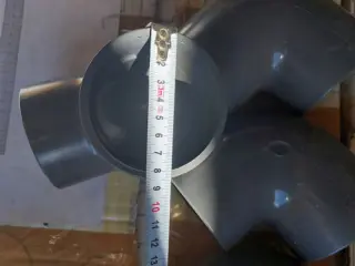 Колено 90°, d75, PVC-U метрическое, +GF+