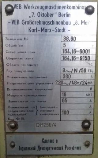DH-250/4 токарно-затыловочный станок