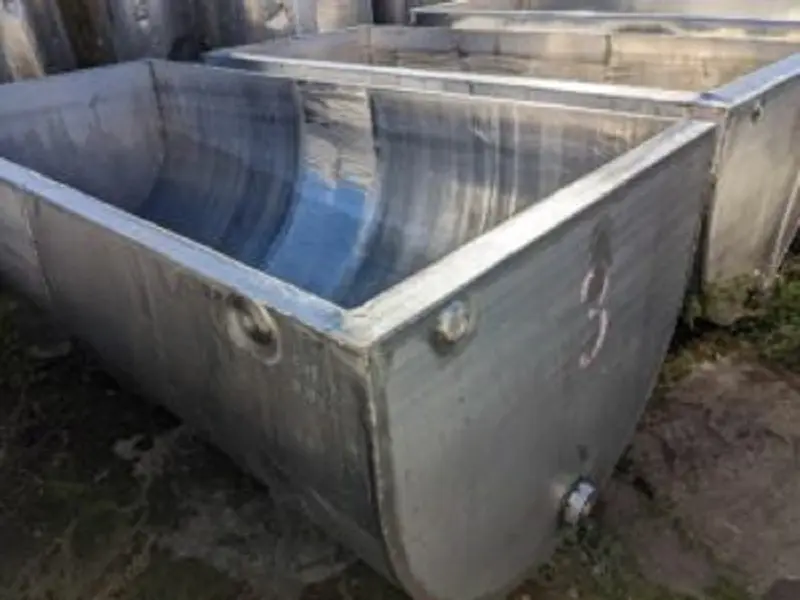Ванны творожные, нержавеющая, объем 2500, с рубашкой