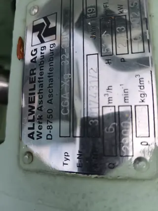 Нефтяной насос ALLWEILER CGA-Xg 32-200 с хранения