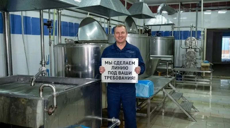 Линия по производству спреда (майонеза, кетчупа)