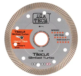 Диск алмазный DIA TECH Tilecut SlimfastTurbo D125