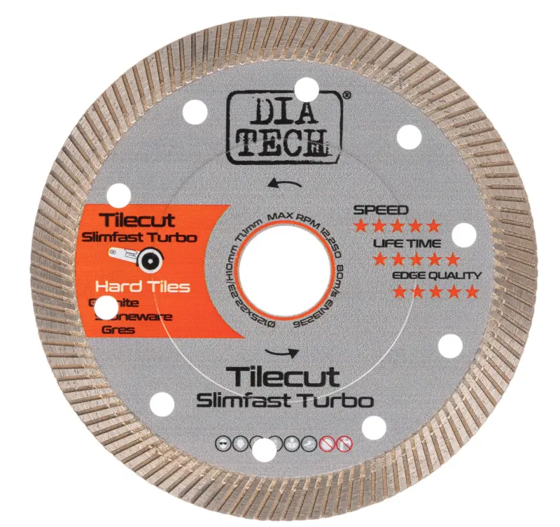 Диск алмазный DIA TECH Tilecut SlimfastTurbo D125