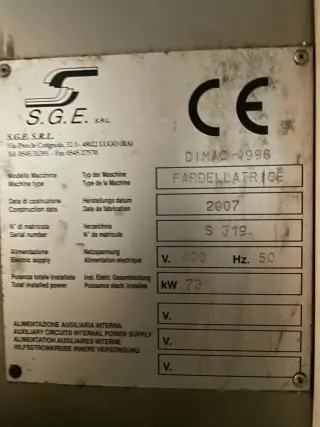 Линия розлива ПЭТ 6000 бут/час на 1,5л SGE & SIPA, Италия
