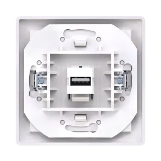 Розетка скрытой установки CADUCEUS ALING PRESTIGE с модулем Keystone USB 2.0 тип А-А, 250В~