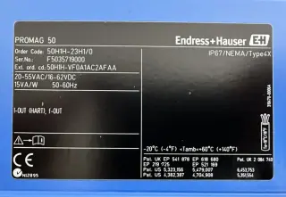 Расходомер Электромагнитный Endress + Hauser DN100