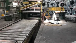 Продольная и поперечная резка от 0.4 до 2.5 мм. Ширина - 1450 мм