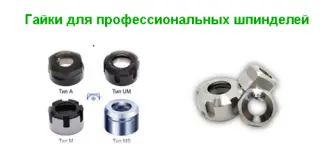 Гайка для шпинделей и цанг ER