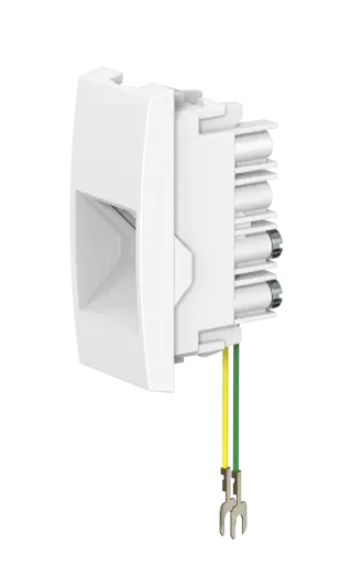 Встраиваемая модульная телефонная розетка CADUCEUS ALING MODE RJ12 6P2C, механизм