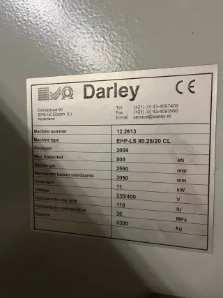 Листогиб DARLEY - EHP-LS 80/25