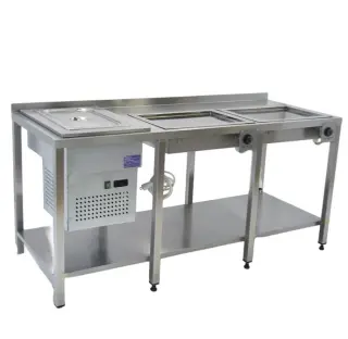 Поверхность жарочная Berner BGE40x2 встроенная + охлаждаемая ванна Finist ВХВ-1