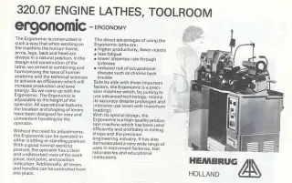 Токарно центровой станок AI HEMBRUG - ERGONOMIC